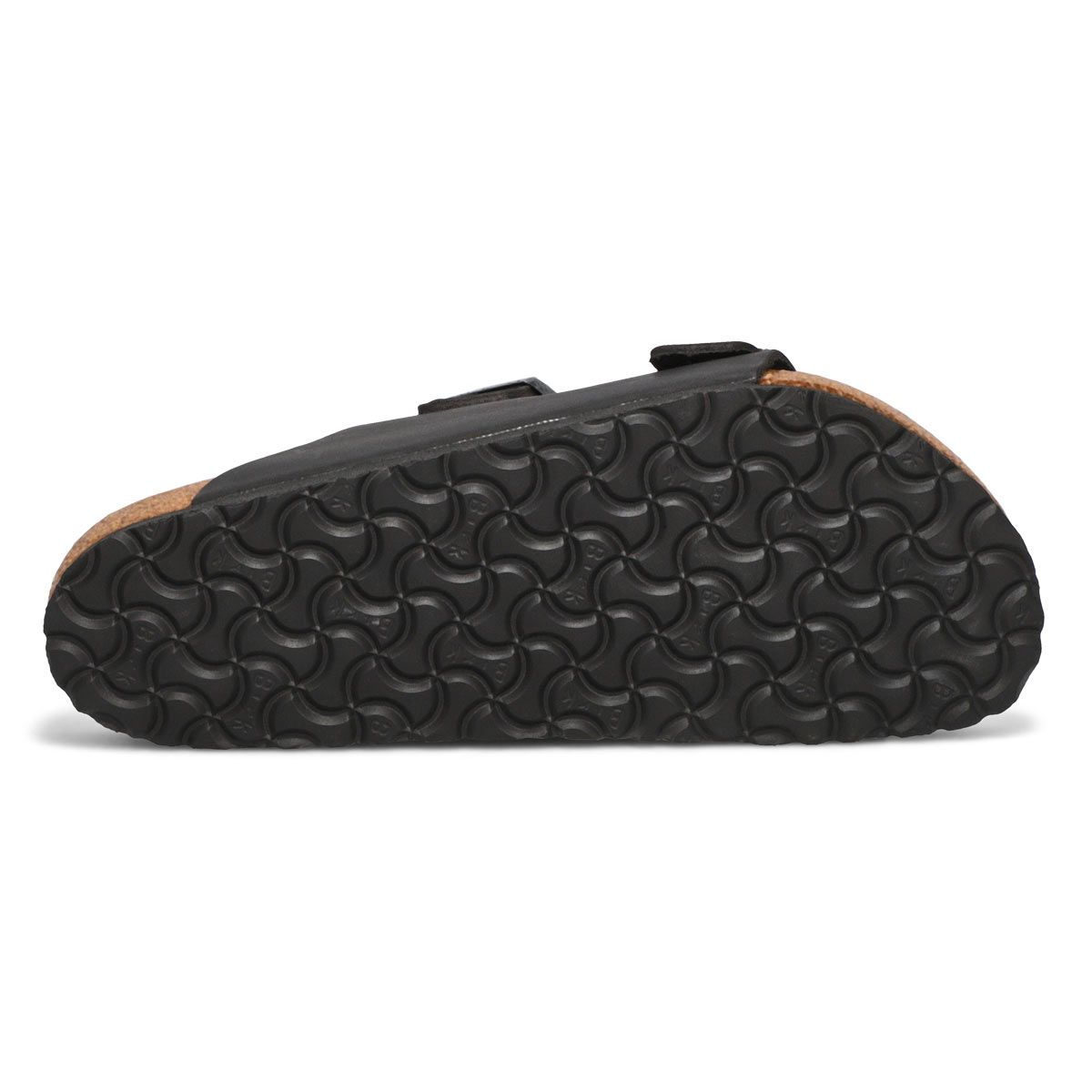 Men's Arizona Soft Oiled Leather 2 Strap Sandal - Black