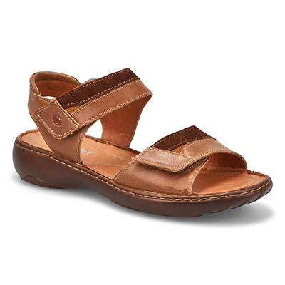 Lds Debra 19  Casual 2 Strap Sandal - Brown