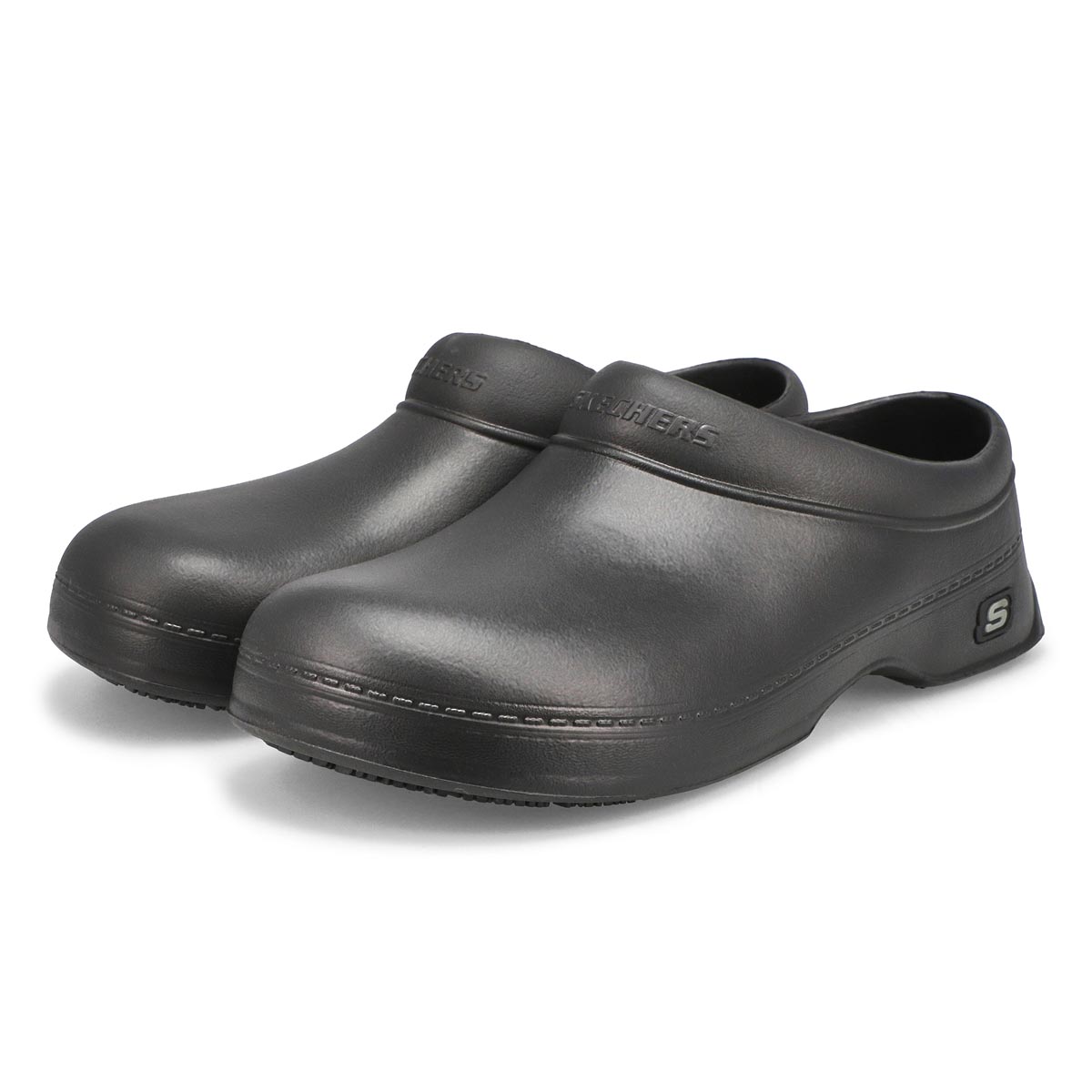 Skechers Work Men's Oswald Balder Clogs -Blac | SoftMoc.com