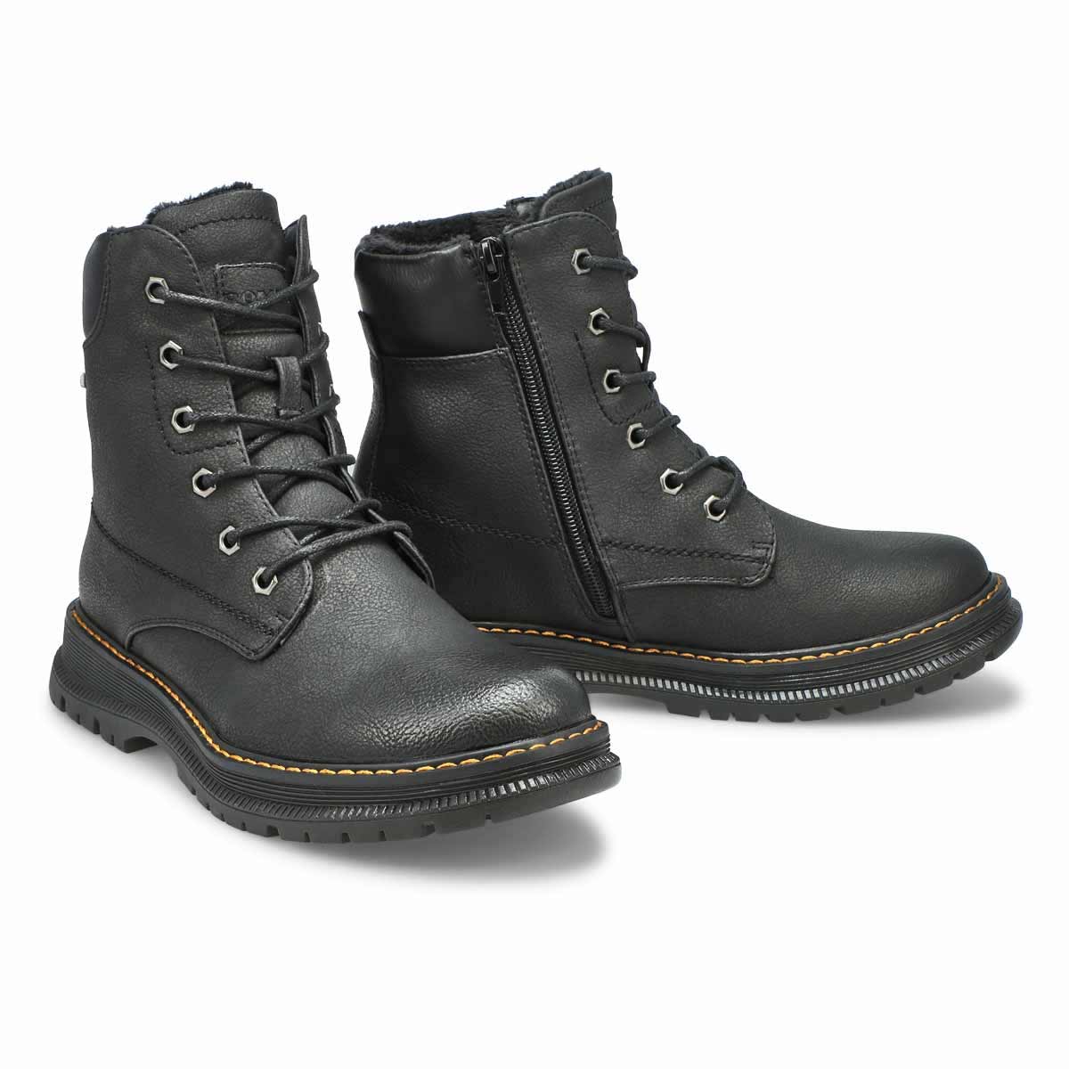 Women's Peyton 01 Waterproof Combat Boot - Black