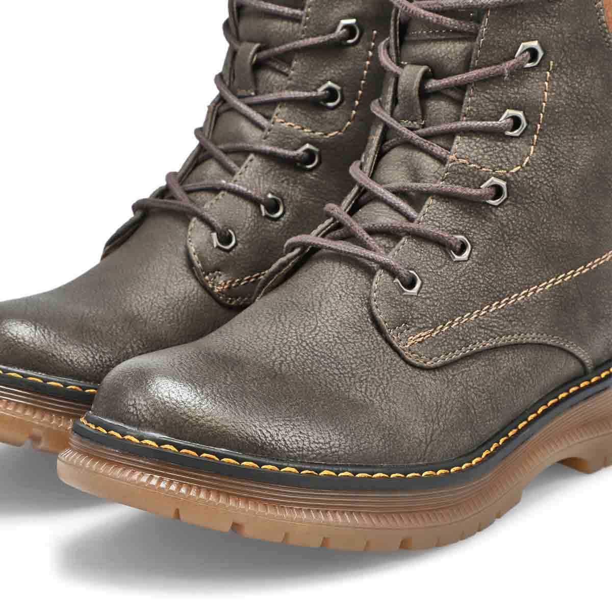 Women's Peyton 01 Waterproof Combat Boot - Brown