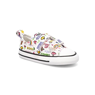 Baskets Chuck Taylor All Star 2V Gamer, blanc/multi, bébés-F