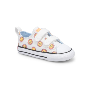 Infants' All Star 2V Pulse Sneaker - White/Citron