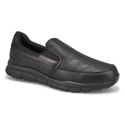 Mns Nampa Groton Slip Resistant Shoe - Black