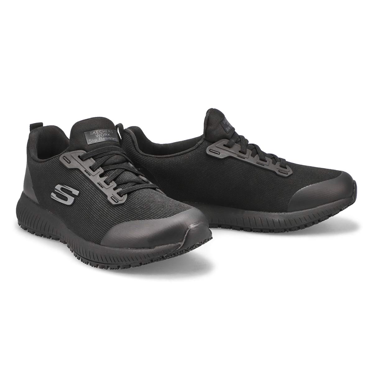 Women's Squad Slip Resistant Sneaker - Black