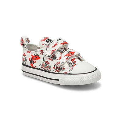 Inf-B Chuck Taylor All Star Pirates Cove Sneaker - White/Red/Black