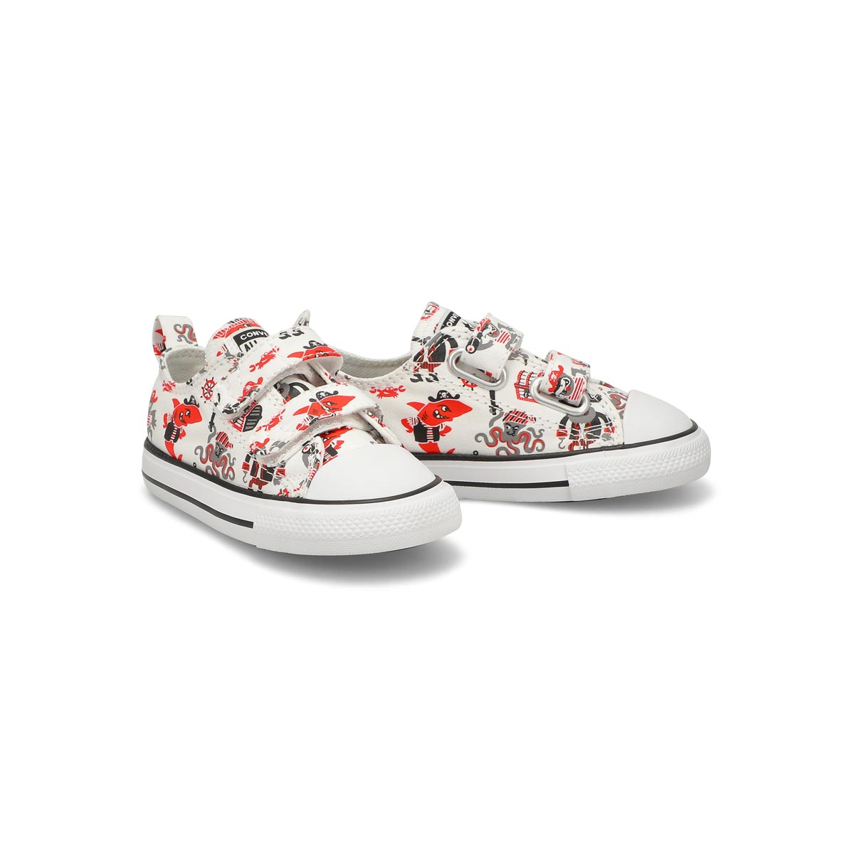 Baskets CHUCK TAYLOR ALL STAR PIRATES COVE, blanc/rouge/noir, tout-petits