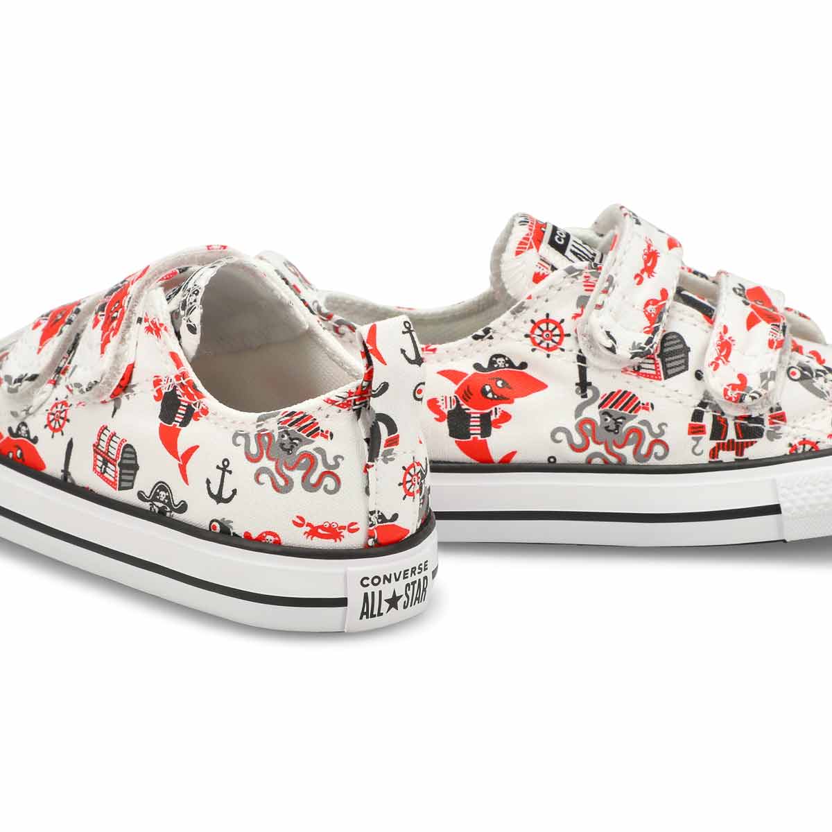 Baskets CHUCK TAYLOR ALL STAR PIRATES COVE, blanc/rouge/noir, tout-petits