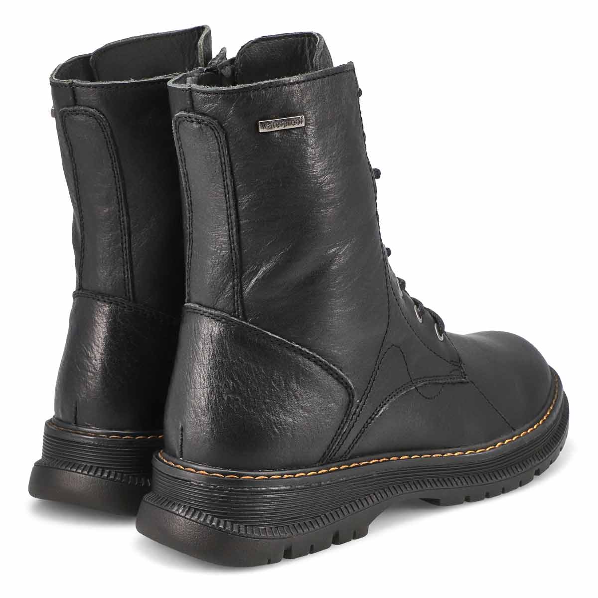 Women's Paloma 01 Waterproof Combat Boot - Black