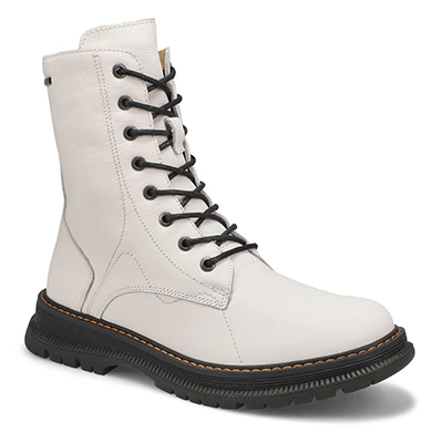 Lds Paloma 01 Waterproof Combat Boot - White