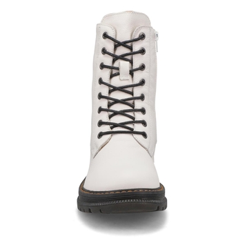 Women's Paloma 01 Waterproof Combat Boot - White