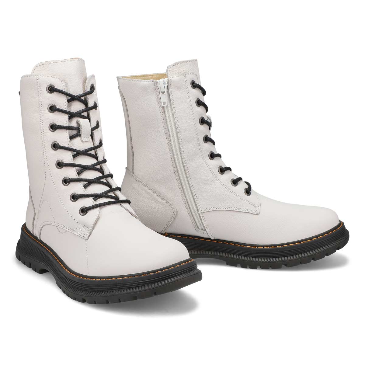 Botte militaire imperméable PALOMA 01, blanc, femmes