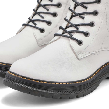 Women's Paloma 01 Waterproof Combat Boot - White