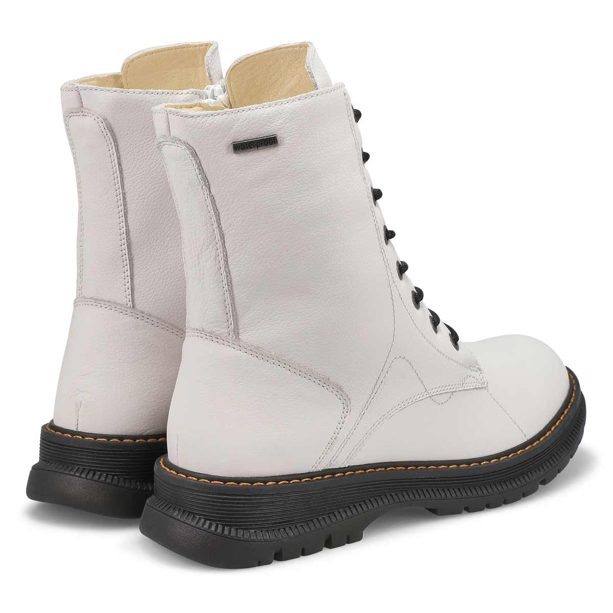 Botte militaire imperméable PALOMA 01, blanc, femmes