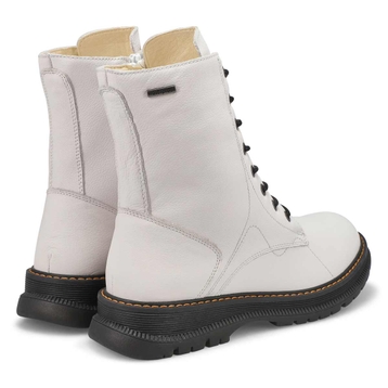 Women's Paloma 01 Waterproof Combat Boot - White