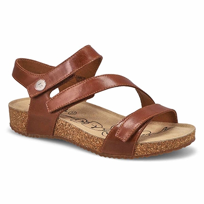 Lds Tonga 25 Casual Leather Sandal - Camel