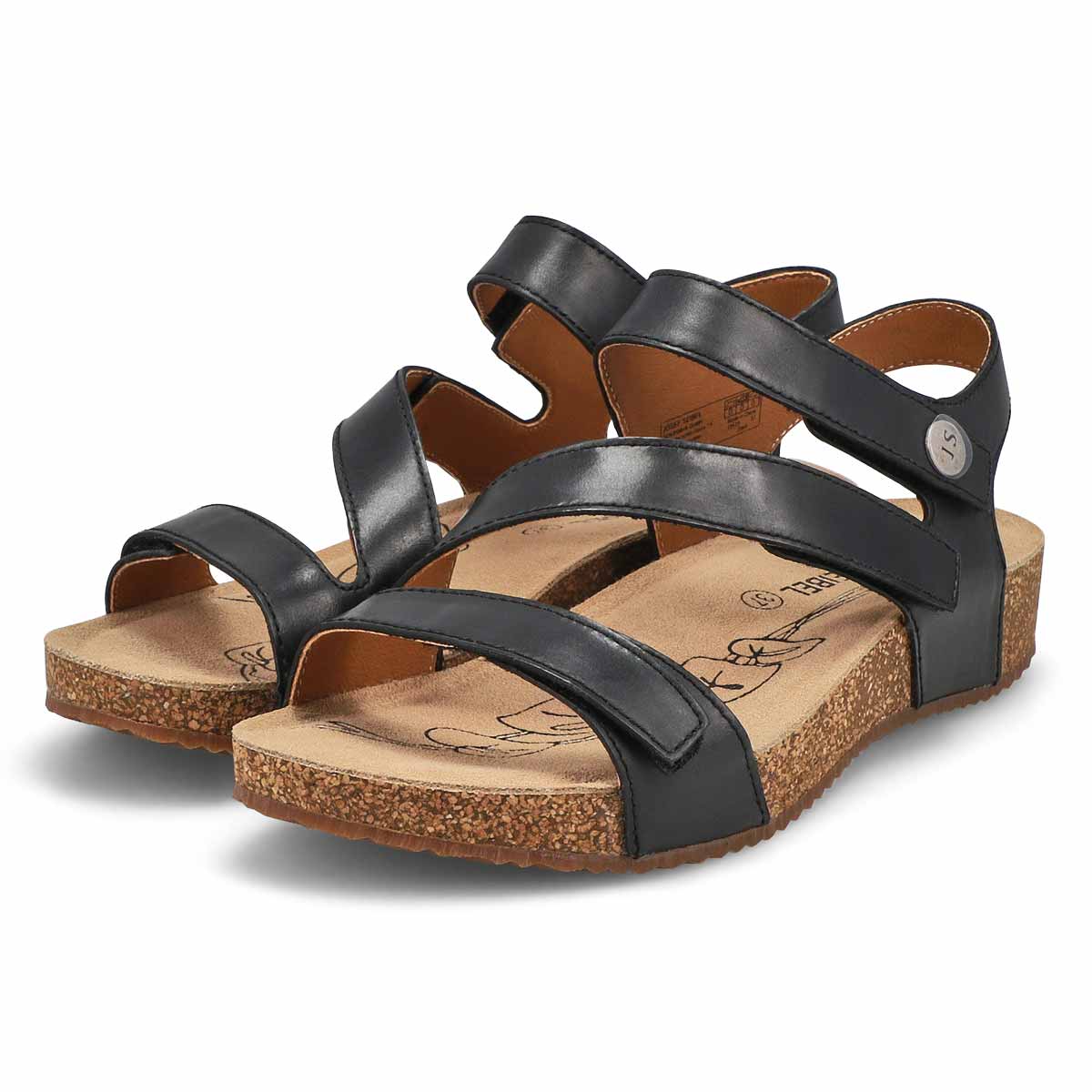 Women's TONGA 25 black casual sandals