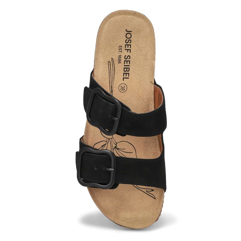 Women's Tonga 64 Casual Nubuck Slide Sandal - Black