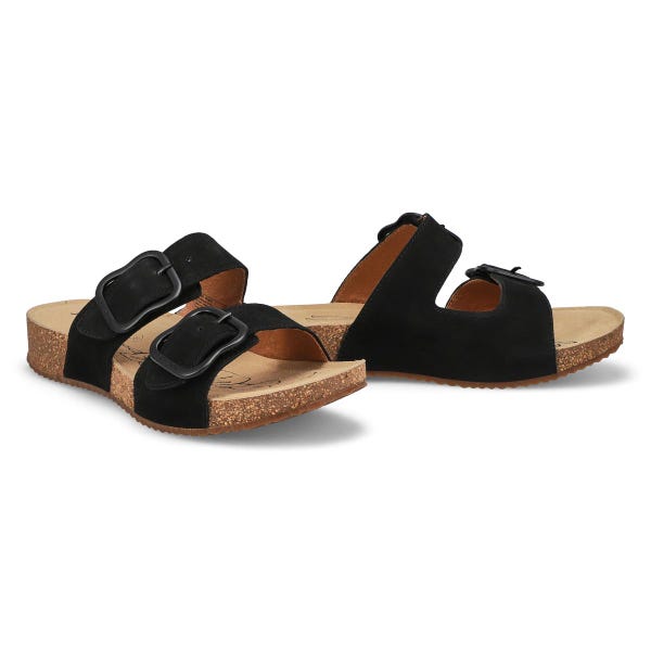 Women's Tonga 64 Casual Nubuck Slide Sandal - Black
