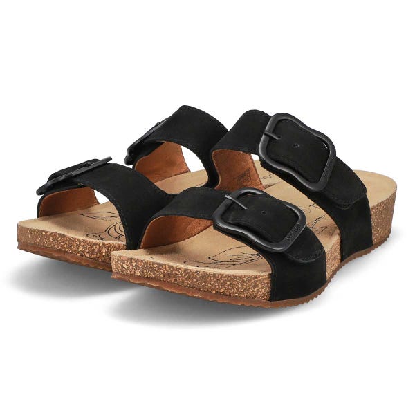 Women's Tonga 64 Casual Nubuck Slide Sandal - Black