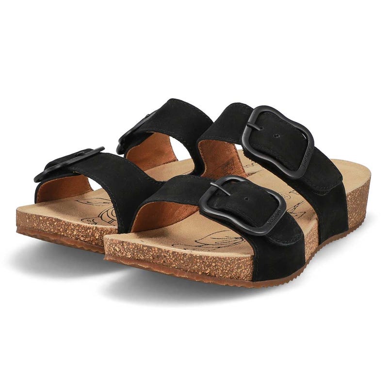 Women's Tonga 64 Casual Nubuck Slide Sandal - Black