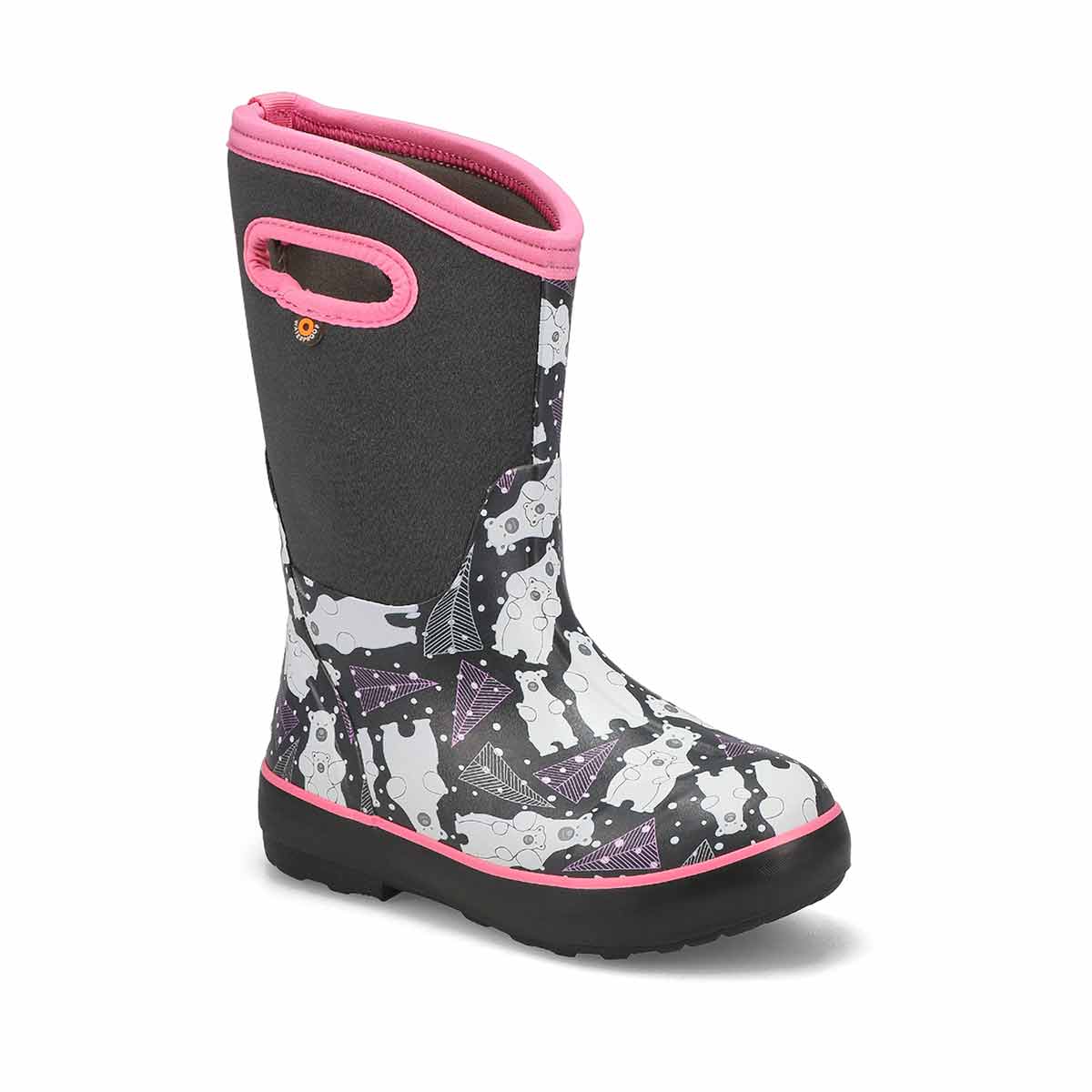 Girls' Classic II Bears Waterproof Boot