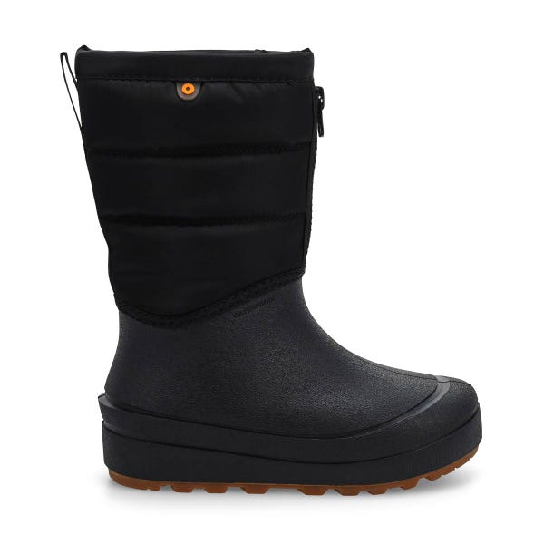 Kids'  Snow Shell Zip Waterproof Winter Boot - Black