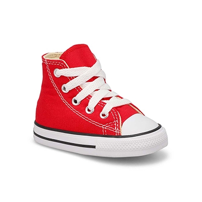 Infs Chuck Taylor All Star Hi Top Sneaker - Red