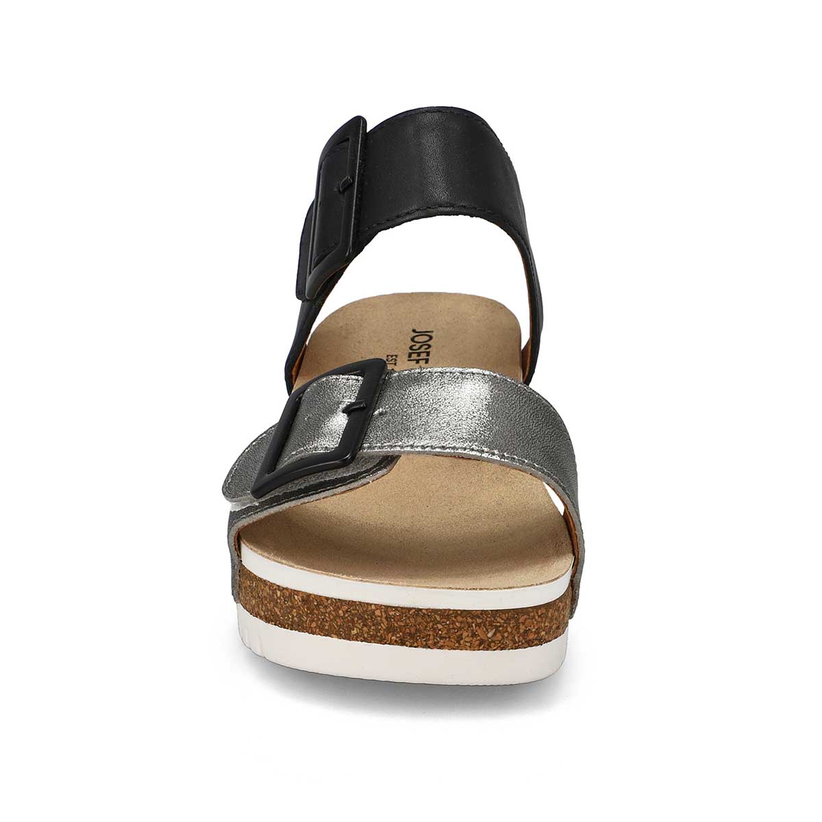 Women's  Quinn 02 Leather Wedge Sandal - Basalt Kombi