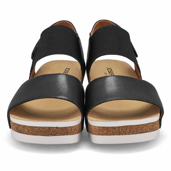 Women's Quinn 09 Casual Leather Sandal - Black