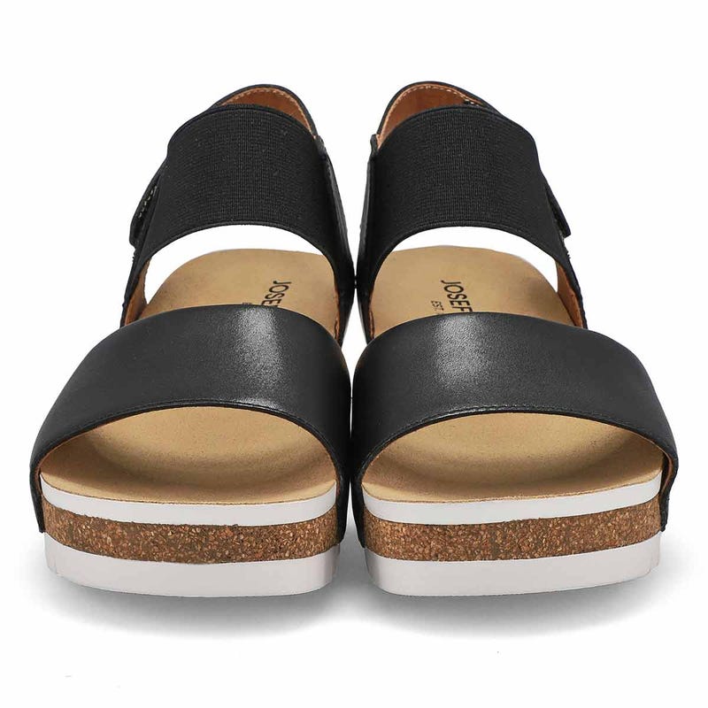 Women's Quinn 09 Casual Leather Sandal - Black