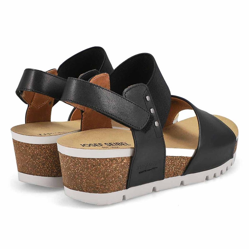 Women's Quinn 09 Casual Leather Sandal - Black