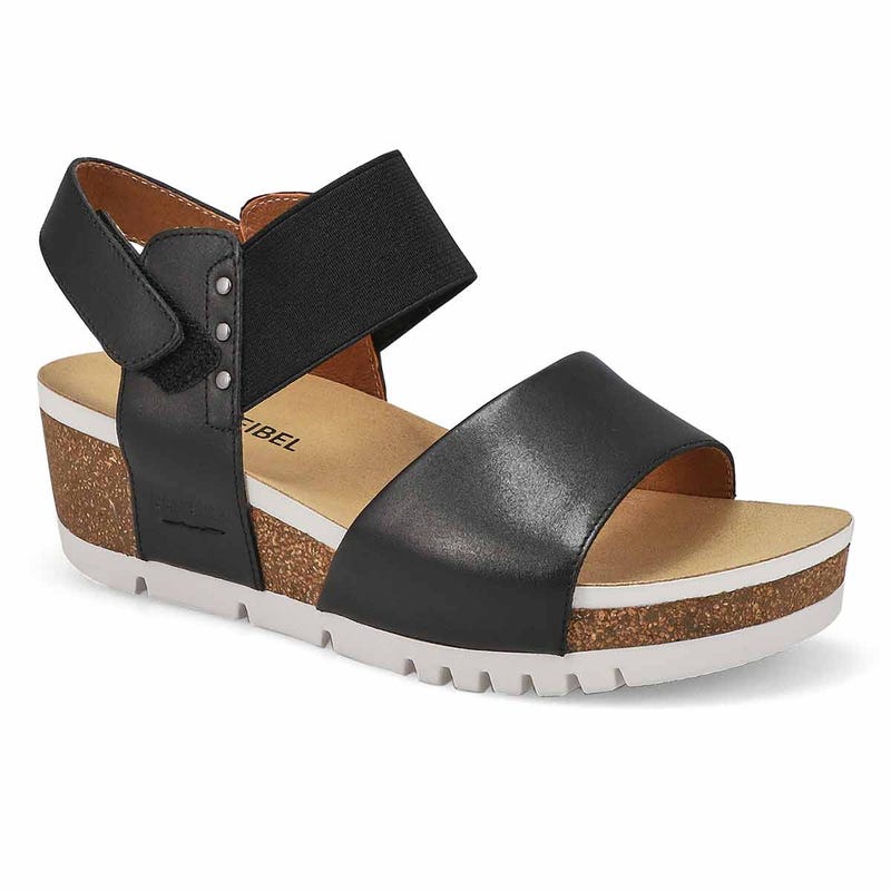 Women's Quinn 09 Casual Leather Sandal - Black