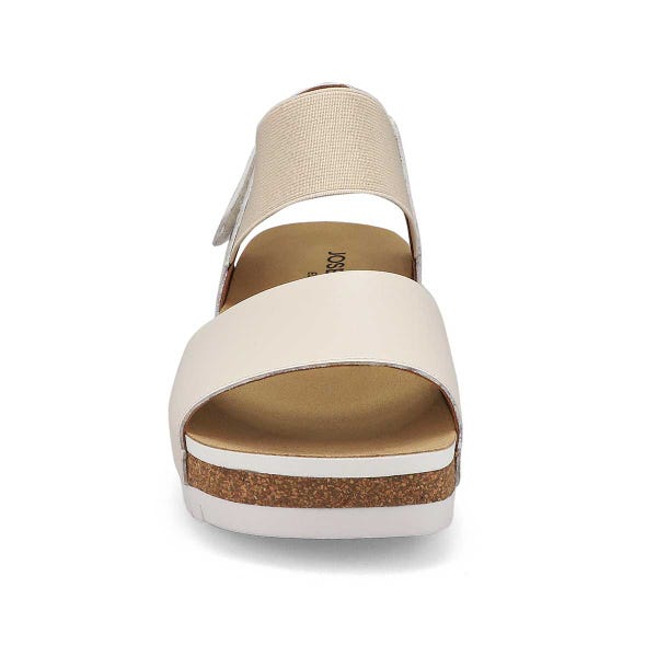 Women's Quinn 09 Casual Leather Sandal - Creme/Multi
