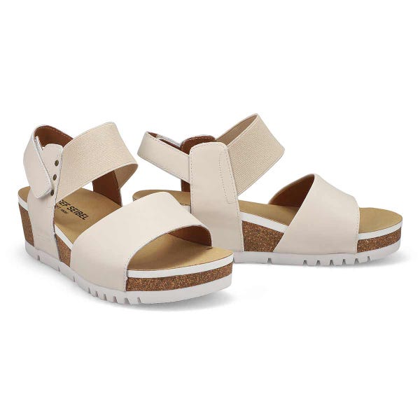 Women's Quinn 09 Casual Leather Sandal - Creme/Multi