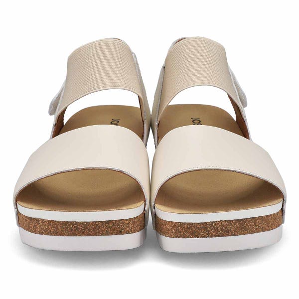 Women's Quinn 09 Casual Leather Sandal - Creme/Multi