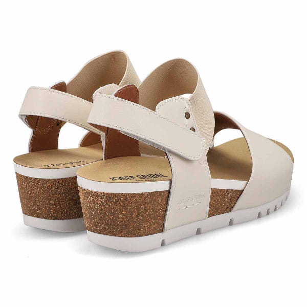 Women's Quinn 09 Casual Leather Sandal - Creme/Multi