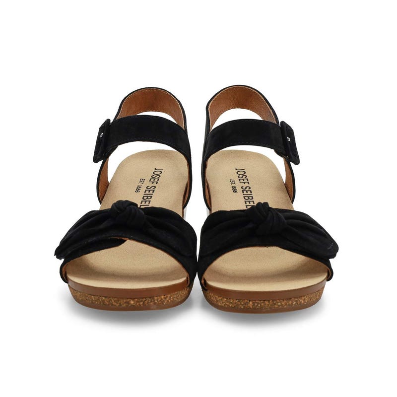 Sandale décontractée à talon GRACE 11, noir, femmes