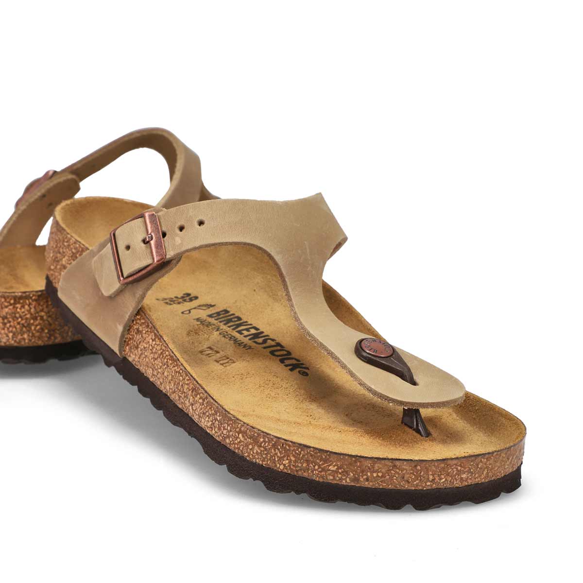 Birkenstock Gizeh Oiled Leather Braided Sandals