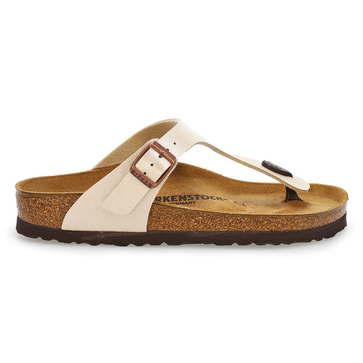 Women's Gizeh Birko-Flor Thong Sandal - Pearl White