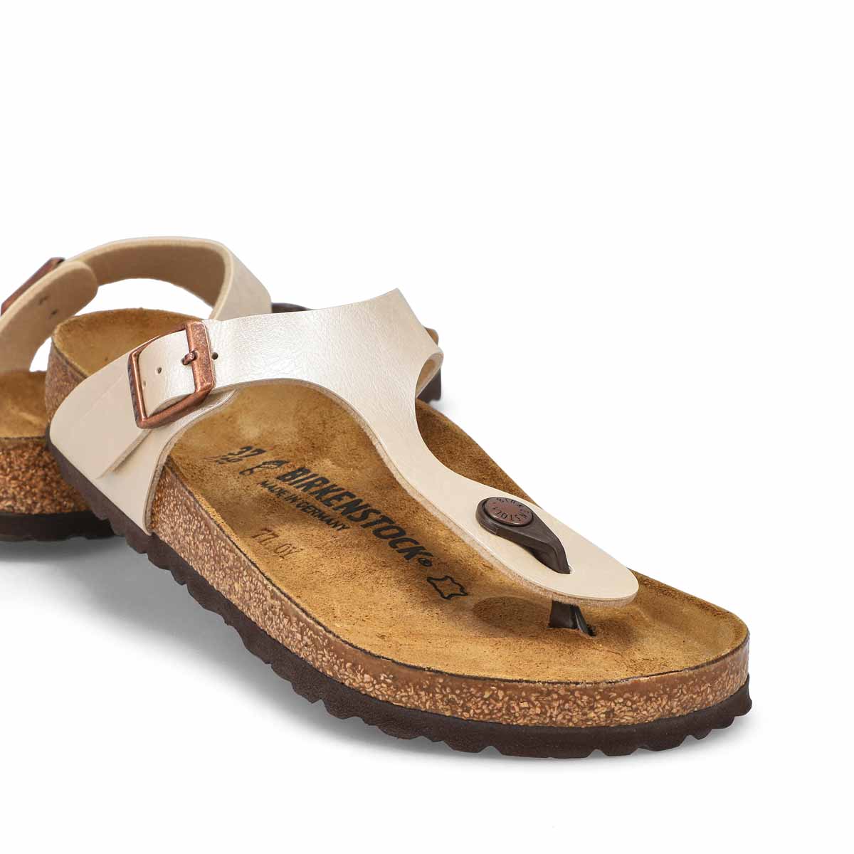 Women's Gizeh Birko-Flor Thong Sandal - Pearl White