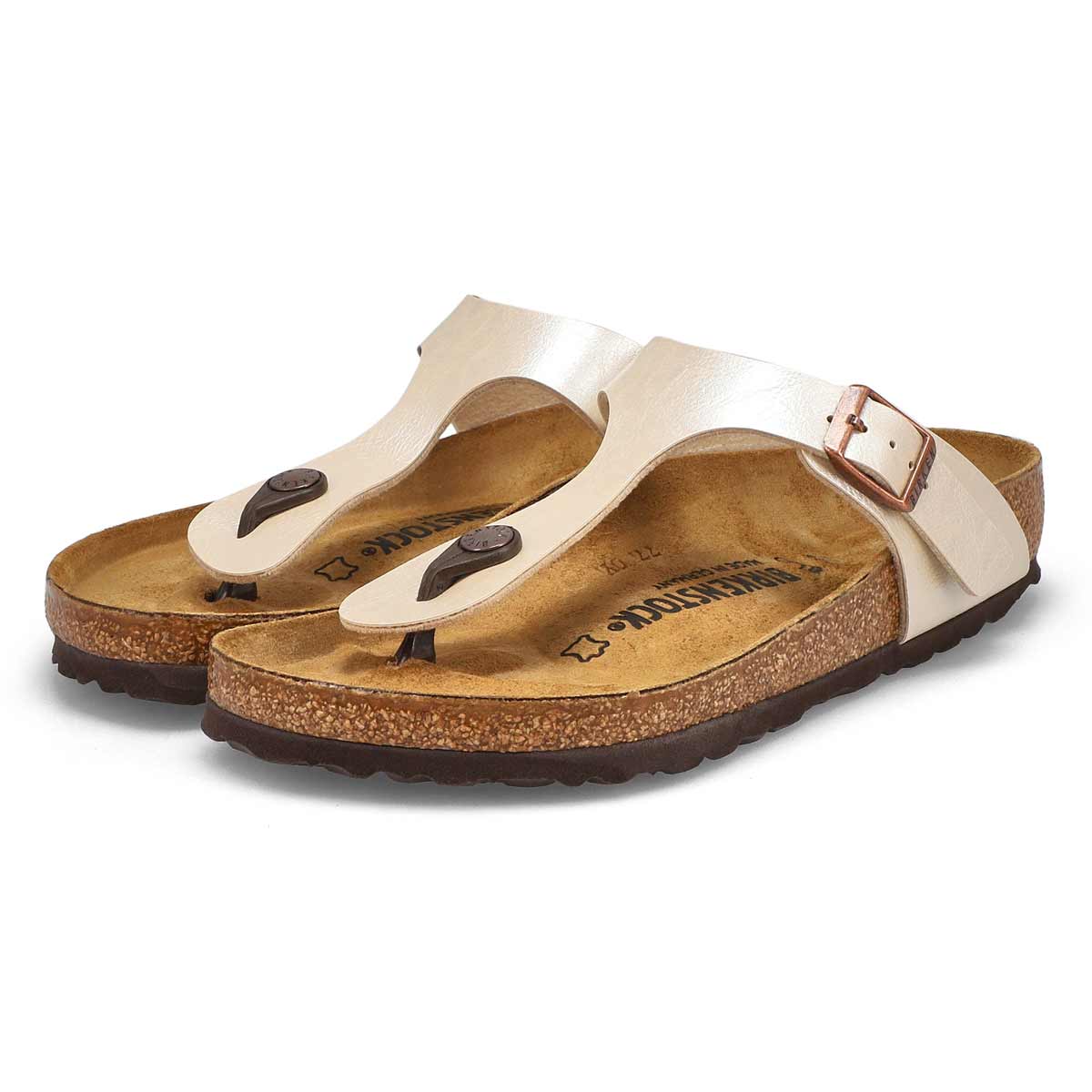 Women's Gizeh Birko-Flor Thong Sandal - Pearl White