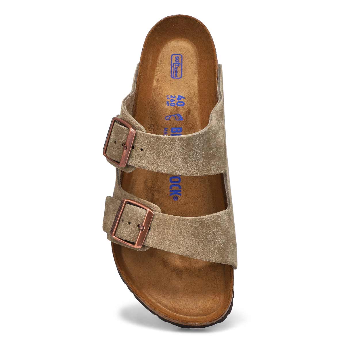 Women's  Arizona Soft Footbed 2 Strap Sandal - Taupe
