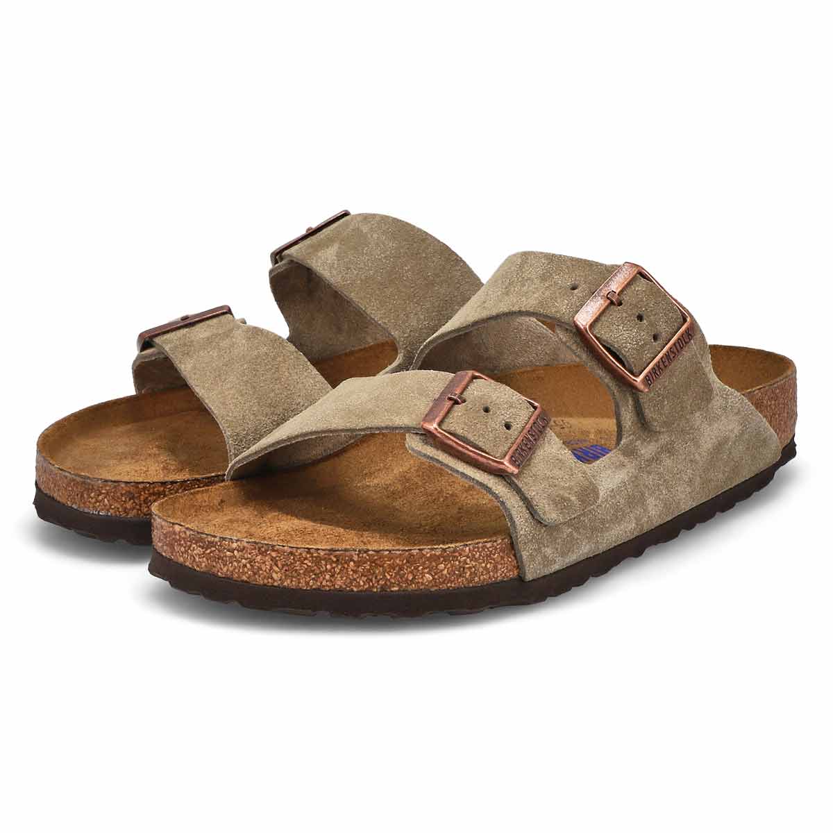 Women's  Arizona Soft Footbed 2 Strap Sandal - Taupe