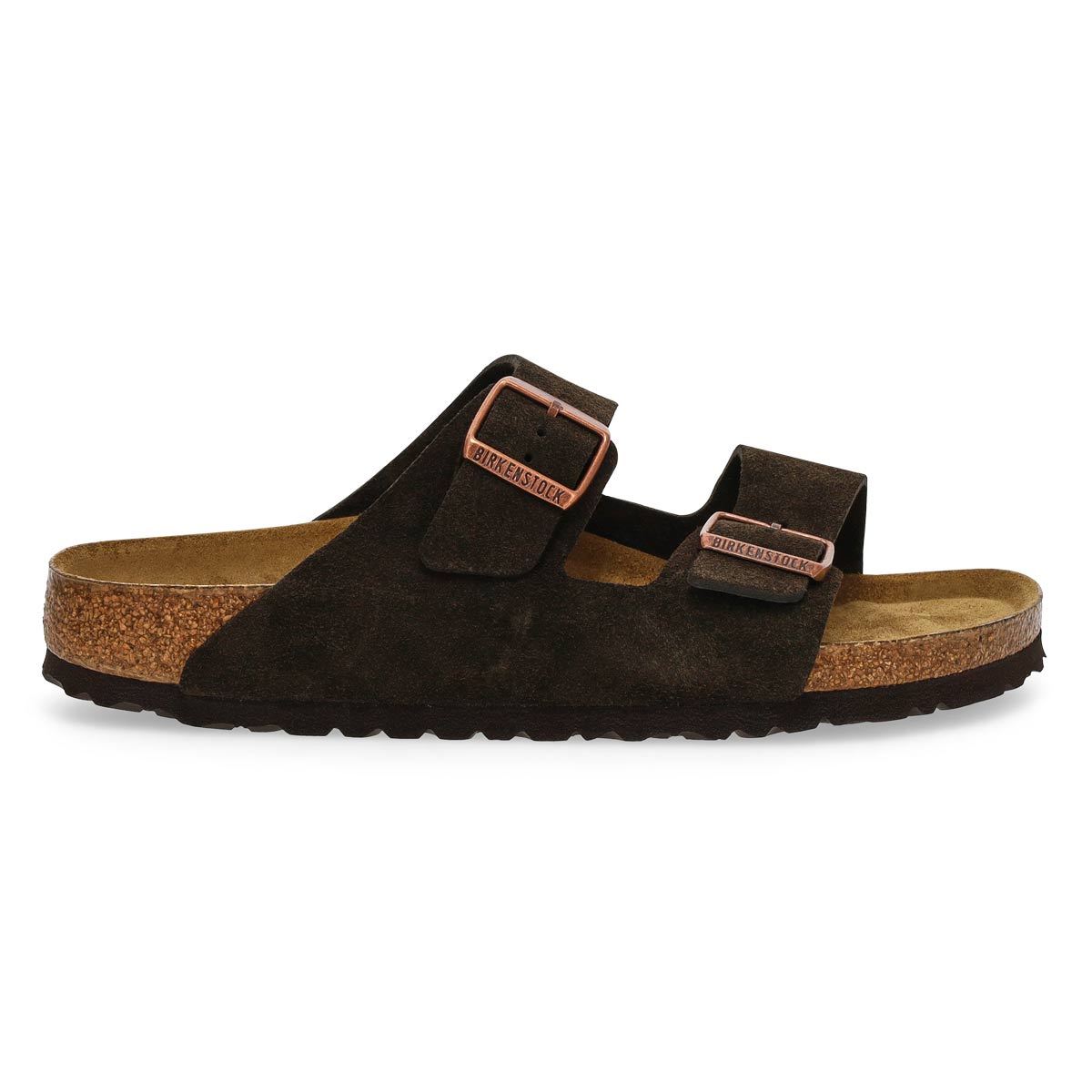 Men's Arizona Soft Cork Footbed 2-Strap Narrow Sandal - Mocha