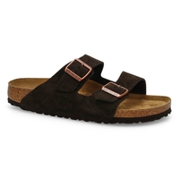 Men's Arizona Soft Cork Footbed 2-Strap Narrow Sandal - Mocha