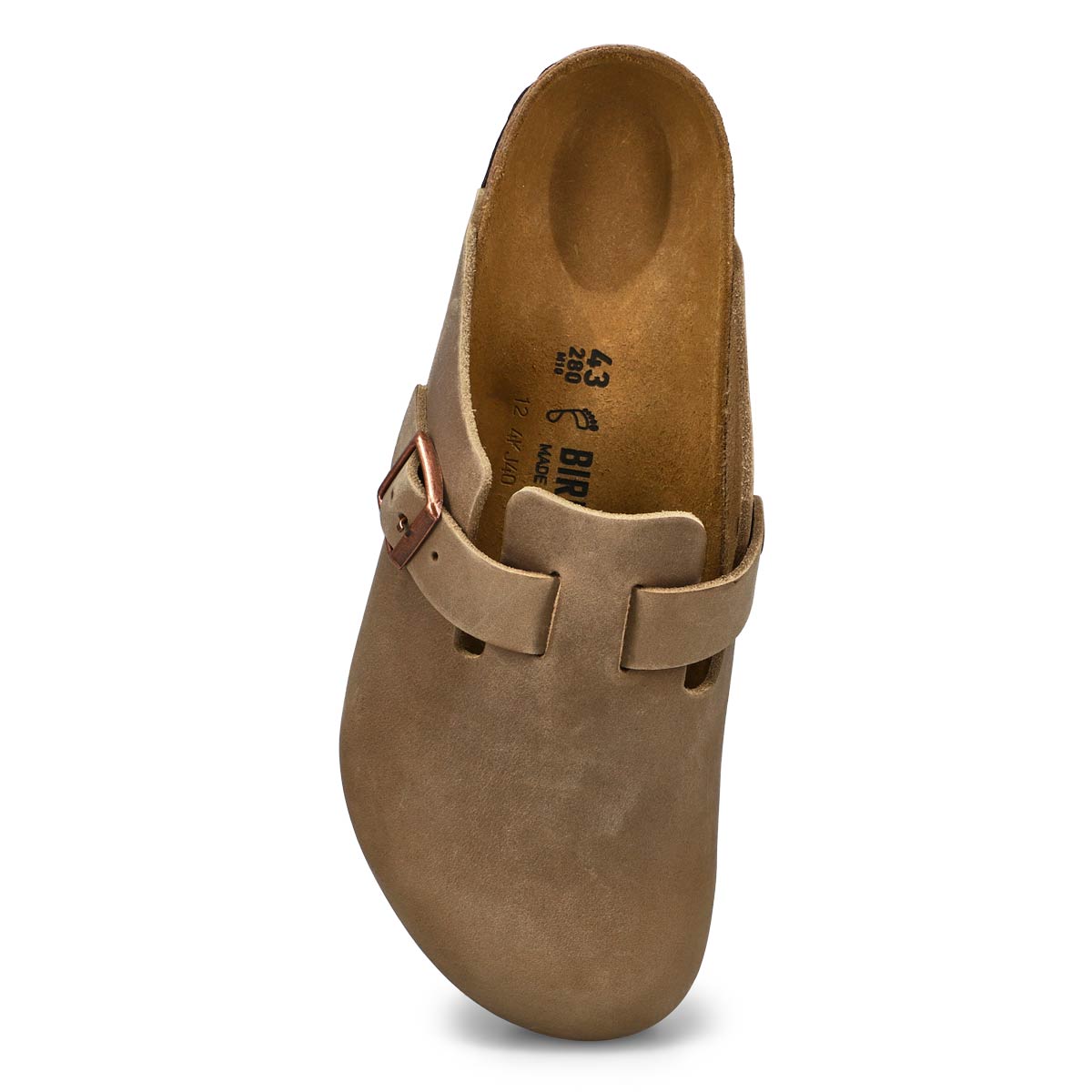 Men's Boston Oiled Leather Casual Clog - Tobacco