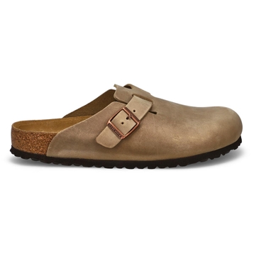 Men's Boston Oiled Leather Casual Clog - Tobacco