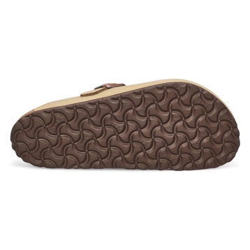 Women's  Boston Oiled Leather Casual Clog - Tobacc