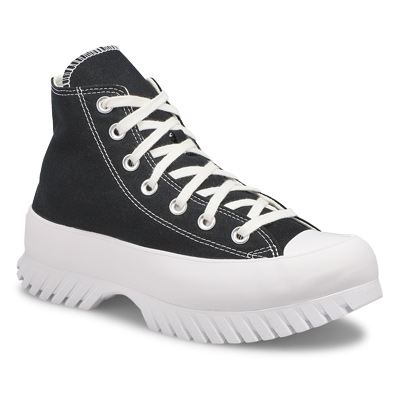 Lds Chuck Taylor All Star Lugged 2.0 Hi Top Platform Sneaker - Black